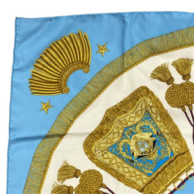 HERMES エルメス カレ90 スカーフ POSTE ET CAVALERIE サーベル