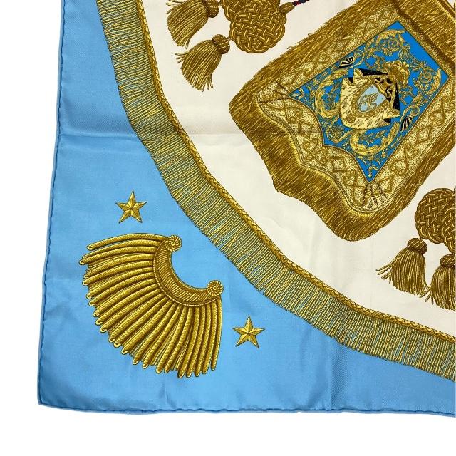 HERMES（エルメス） カレ90 スカーフ POSTE ET CAVALERIE サーベル飾り