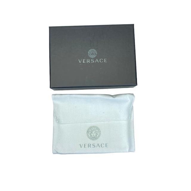 未使用 VERSACE ヴェルサーチ レザークロコ型押し 名刺ケースカード入れ ヴェルサーチェ Versace カードケース 名刺入れ 1007218 1A05134