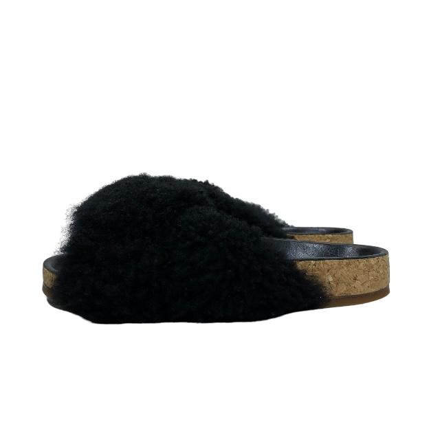 Chloe クロエ サンダル シューズ フラットシューズ ファー ボア