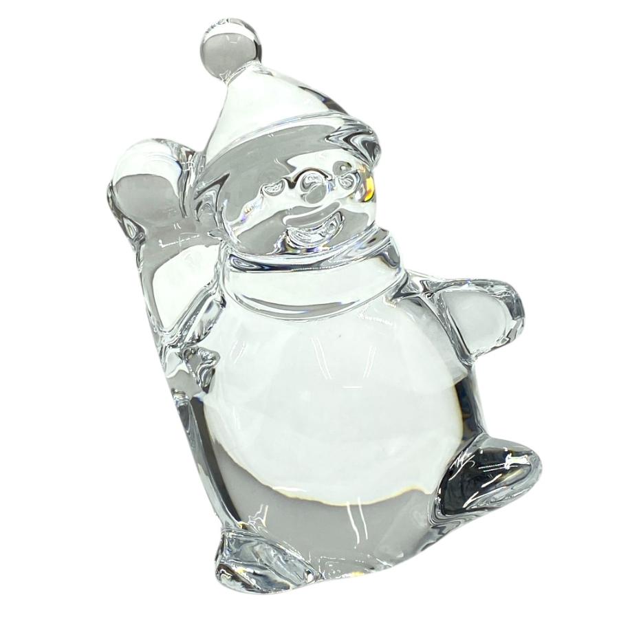 Baccaratバカラ　スノーマン　ガラス　置き物 バカラ（Baccarat） オブジェ 置物 インテリア フィギュリン