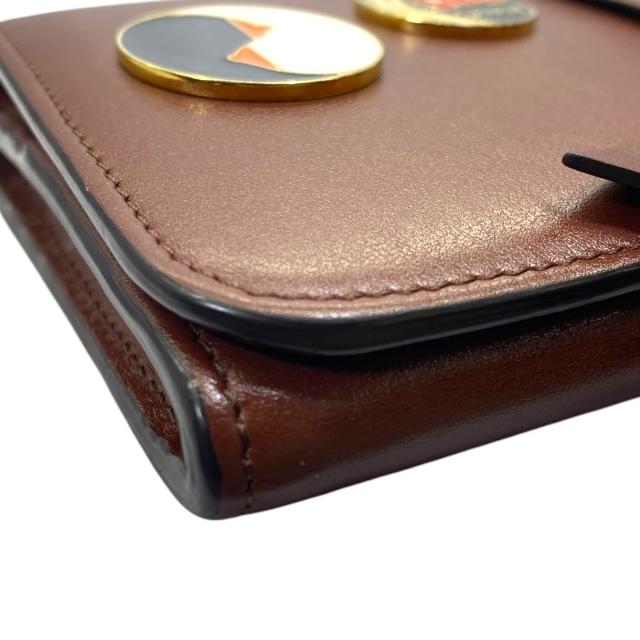 美品✨クロエ アルファベット グレインレザー 長財布 折り財布 ブラウン Chloe クロエ アルファベット 財布 長財布 二つ折り財布 折財布