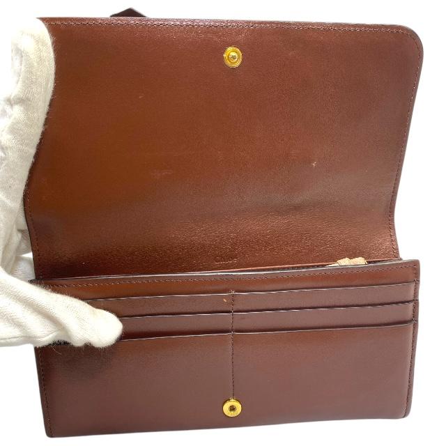 美品✨クロエ アルファベット グレインレザー 長財布 折り財布 ブラウン Chloe クロエ アルファベット 財布 長財布 二つ折り財布 折財布