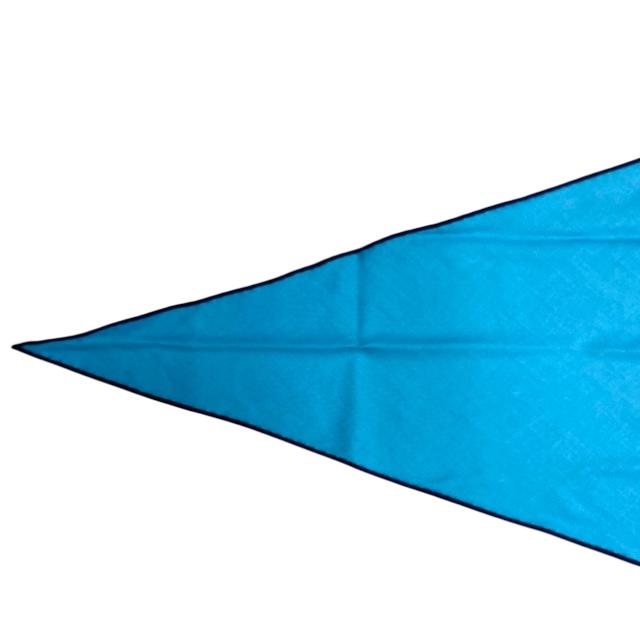 【美品】HERMES エルメス ロザンジュ スカーフ ストール ひし形スカーフ アクセサリー カシミヤ シルク ロゴ ブルー | HERMES | 01