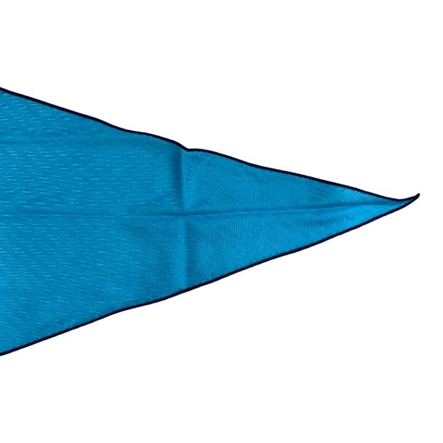 【美品】HERMES エルメス ロザンジュ スカーフ ストール ひし形スカーフ アクセサリー カシミヤ シルク ロゴ ブルー | HERMES | 03