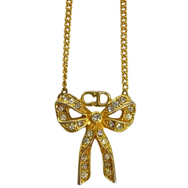 Christian Dior クリスチャン ディオール CD ロゴ ネックレス