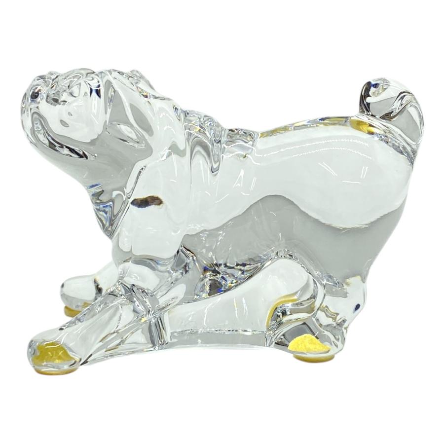 バカラ オブジェ 置物 インテリア フィギュリン 置物 干支 犬 ドッグ ブルドッグ ボストンテリア クリア クリスタル ガラス Baccarat | バカラ | 01