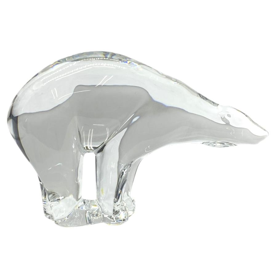 バカラ オブジェ 置物 インテリア フィギュリン ポーラベア シロクマ 白くま クリア クリスタル ガラス Baccarat | バカラ | 01