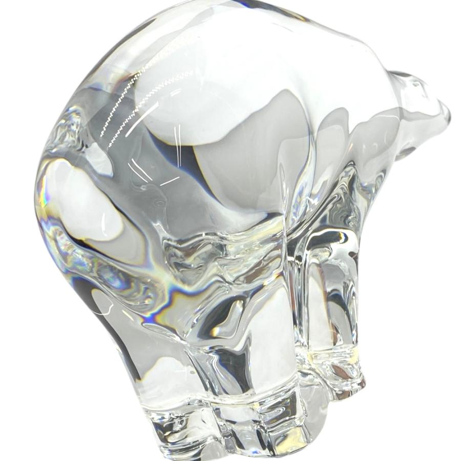 バカラ オブジェ 置物 インテリア フィギュリン ポーラベア シロクマ 白くま クリア クリスタル ガラス Baccarat | バカラ | 06