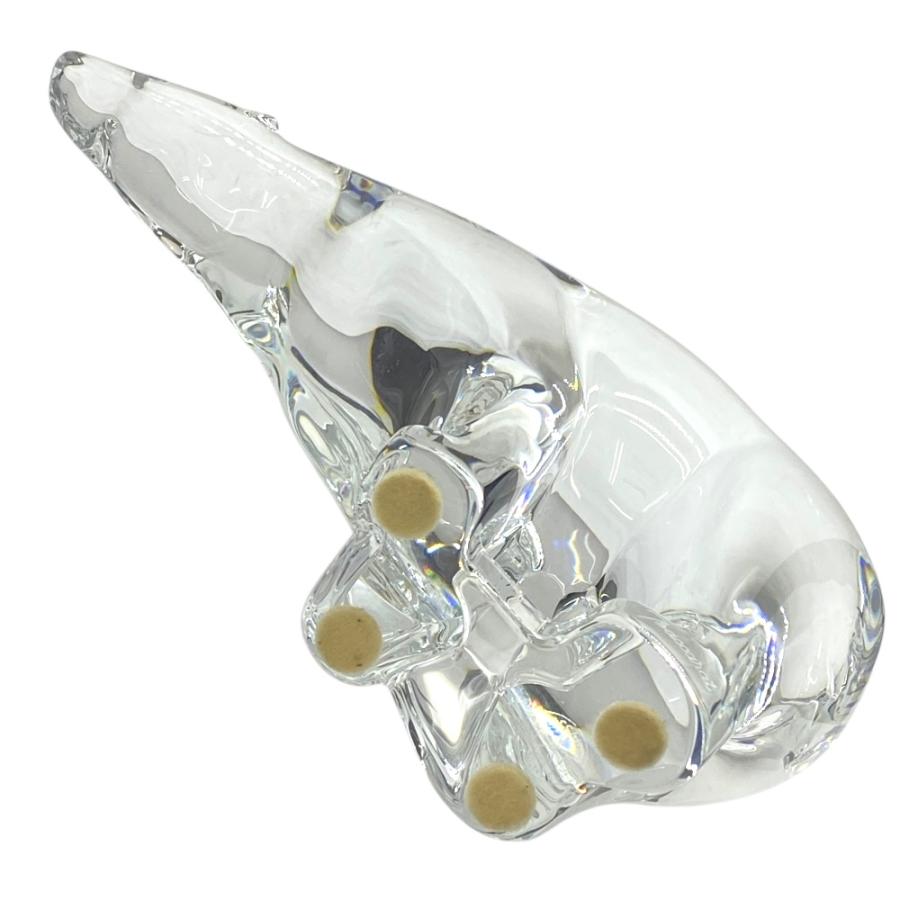 バカラ オブジェ 置物 インテリア フィギュリン ポーラベア シロクマ 白くま クリア クリスタル ガラス Baccarat | バカラ | 07