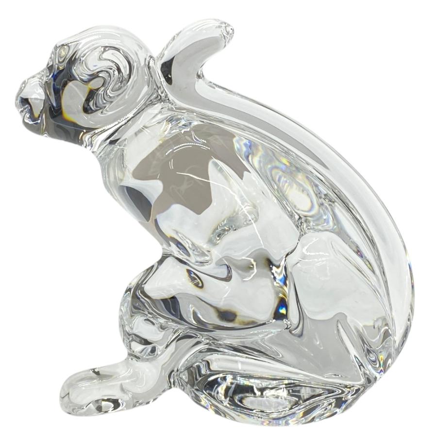 バカラ オブジェ 置物 インテリア フィギュリン 干支 サル さる 猿 申 十二支 クリア クリスタル ガラス Baccarat | バカラ | 02