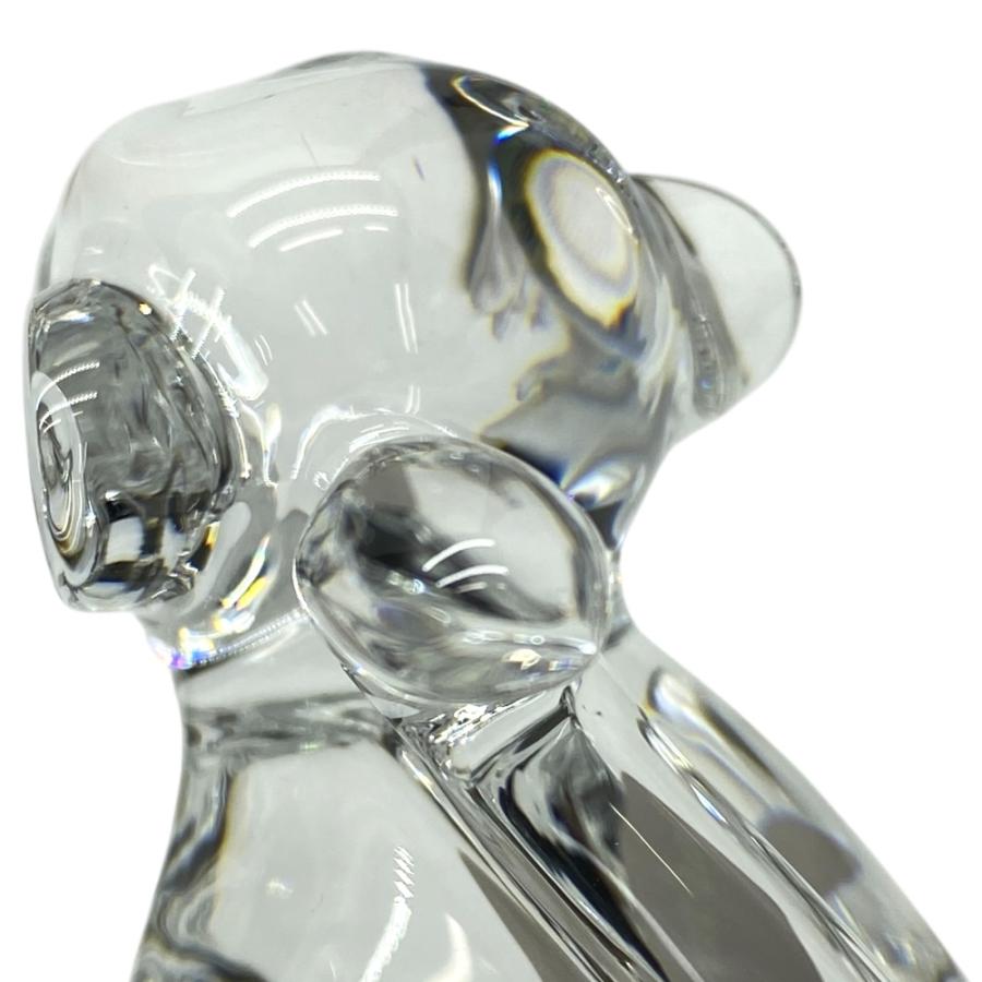 バカラ オブジェ 置物 インテリア フィギュリン 干支 サル さる 猿 申 十二支 クリア クリスタル ガラス Baccarat | バカラ | 07
