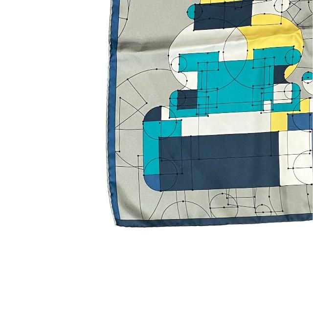 美品】HERMES エルメス カレ90 ECHEC AU ROI チェックメイト スカーフ 