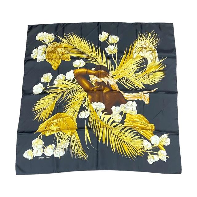 HERMES エルメス カレ90 TURBANS DES REINES 王妃のターバン スカーフ 