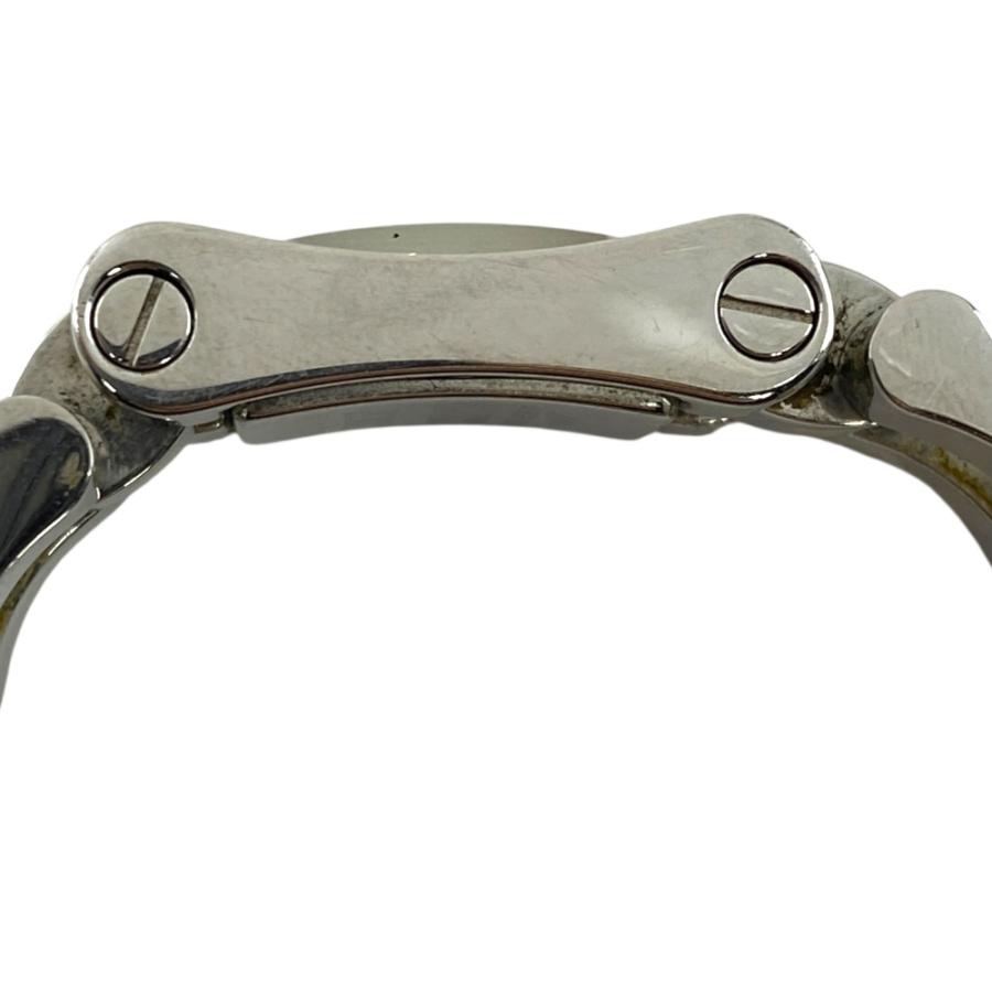 稼働品 グッチ 2305L 腕時計　時計 クオーツ ウォーターレジスタント 3ATM スクエア ステンレススチール ST ブラック×シルバー GUCCI | GUCCI | 02