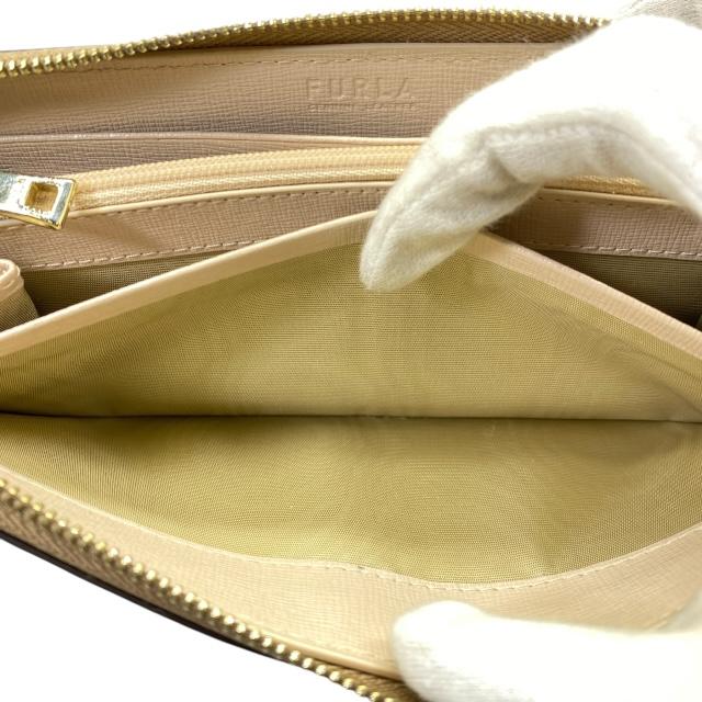美品 フルラ 長財布 バビロン ベージュ フラップ レザー メンテナンス済み フルラ FURLA 長財布 レディース 財布 PCX8UNO B30000 バビロン