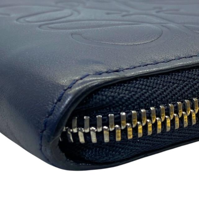 ロエベ財布コインケース小銭入れネイビー