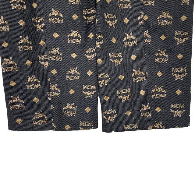 エムシーエム ジャケット ロゴ 総柄 ブラック ブラウン 【サイズ M】-