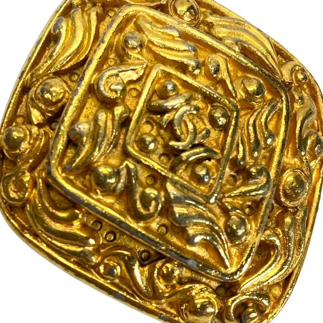 シャネル ブローチ ピンブローチ ひし形 ココマーク スクエア ゴールド