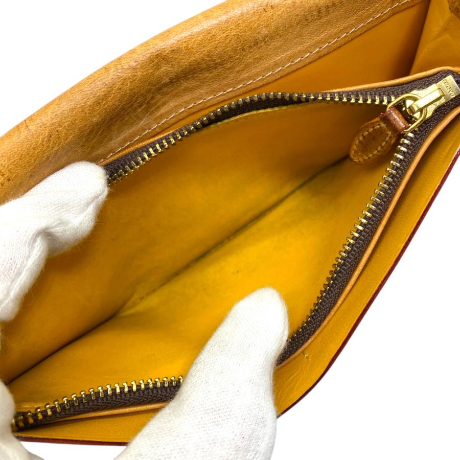 ガンゾ コードバン 財布 長財布 二つ折り 小銭入れ付き ロゴ レザー ダーク ブラウン GANZO | GANZO | 07