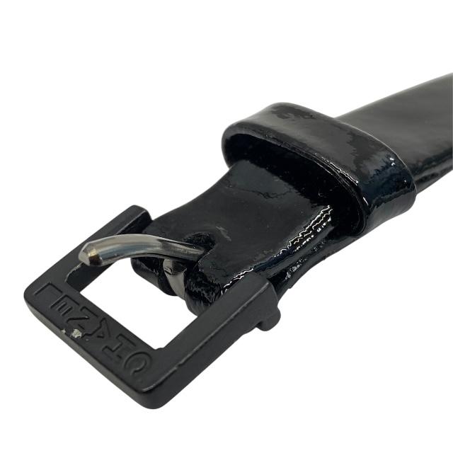 CHANEL パテント　ロゴベルト　お値下げ中 シャネル ロゴプレート ラインストーンベルト B15S - TAK2500702