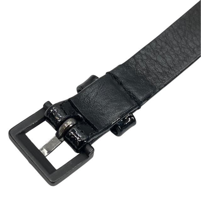 CHANEL ビジュー　ココマーク　パテント　ベルト　ブラック CHANEL シャネル マトラッセココマークベルト ブラック/ゴールド金具