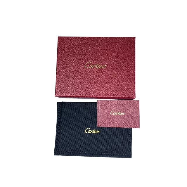 Cartier カルティエ Cドゥカルティエ 財布 二つ折り財布 折り財布 コンパクトウォレット ミニ財布 レザー ベージュ系｜econext｜09