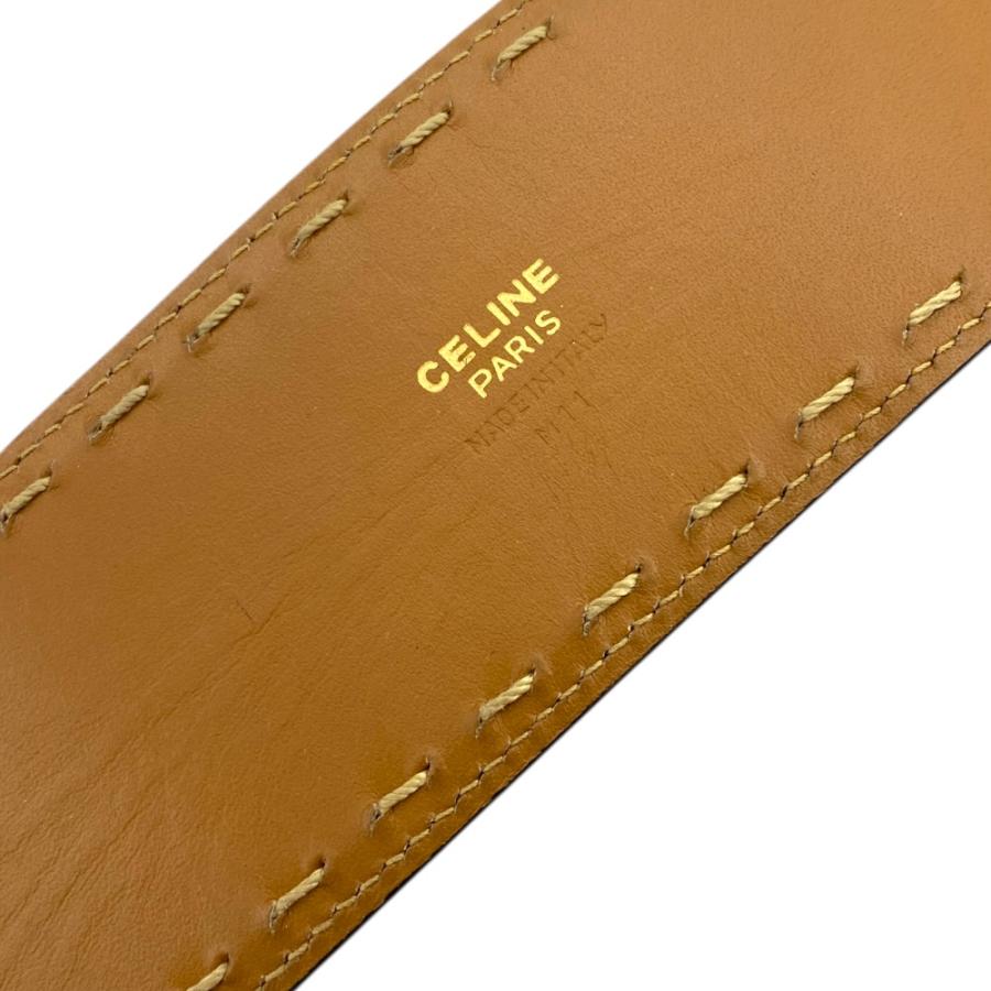 極美品◎セリーヌ　マンテル　チェーンベルト　ゴールド金具　ターンロック　レザー CELINE（セリーヌ） マンテルチェーンベルト アクセサリー チェーン