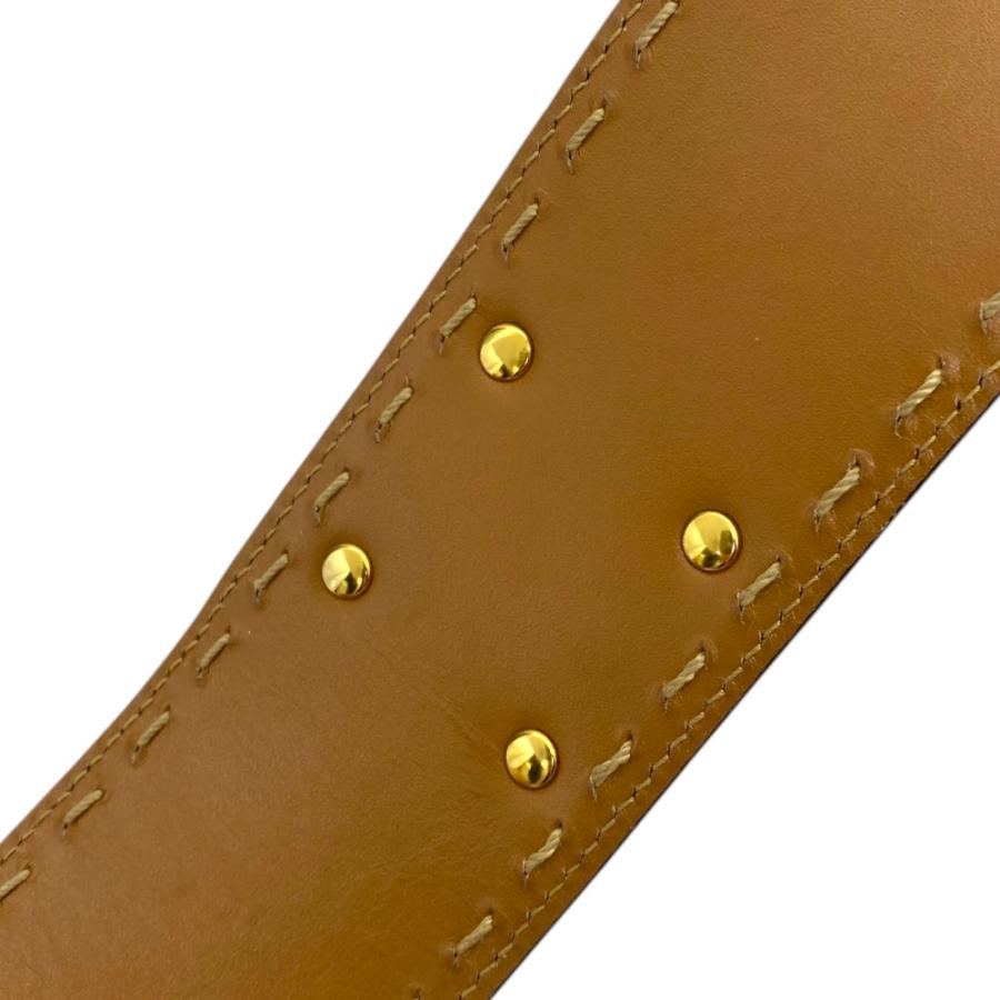 極美品◎セリーヌ　マンテル　チェーンベルト　ゴールド金具　ターンロック　レザー CELINE（セリーヌ） マンテルチェーンベルト アクセサリー チェーン