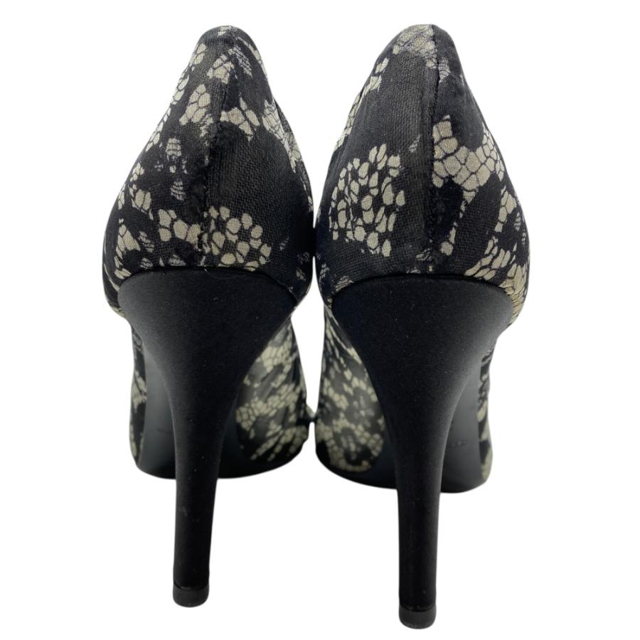 ドルチェ&ガッバーナ ヒール パンプス シューズ メッシュ ブラック ホワイト ドルガバ DOLCE&GABBANA サイズ37(約24cm)]_3
