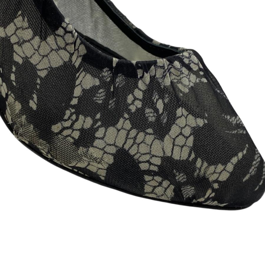 ドルチェ&ガッバーナ ヒール パンプス シューズ メッシュ ブラック ホワイト ドルガバ DOLCE&GABBANA サイズ37(約24cm)]_7