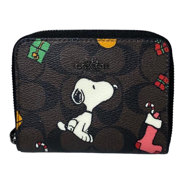 【未使用】COACH コーチ CE708 シグネチャー ピーナッツ コラボ ジップアラウンド スヌーピー 二つ折り財布 ブラウン ブラック  :0131-a4538o:SENSE Yahoo!ショッピング店 - 通販 - Yahoo!ショッピング