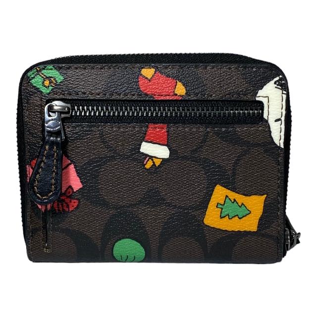 未使用】COACH コーチ CE708 シグネチャー ピーナッツ コラボ ジップ