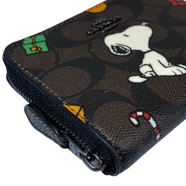 未使用】COACH コーチ CE708 シグネチャー ピーナッツ コラボ ジップ