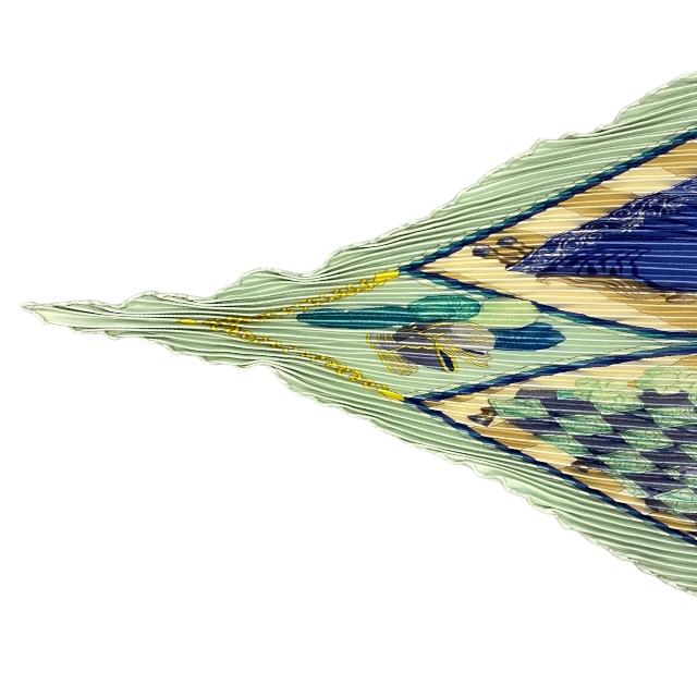 HERMES エルメス スカーフ プリーツカレ CHOCS EN PLUMES 羽飾りの激突