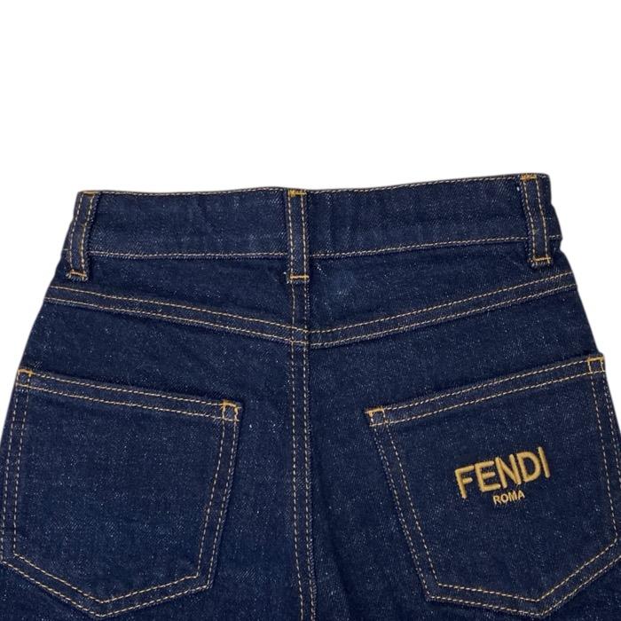 FENDI（フェンディ） 未使用 キッズ ジーンズ デニムパンツ バックロゴ