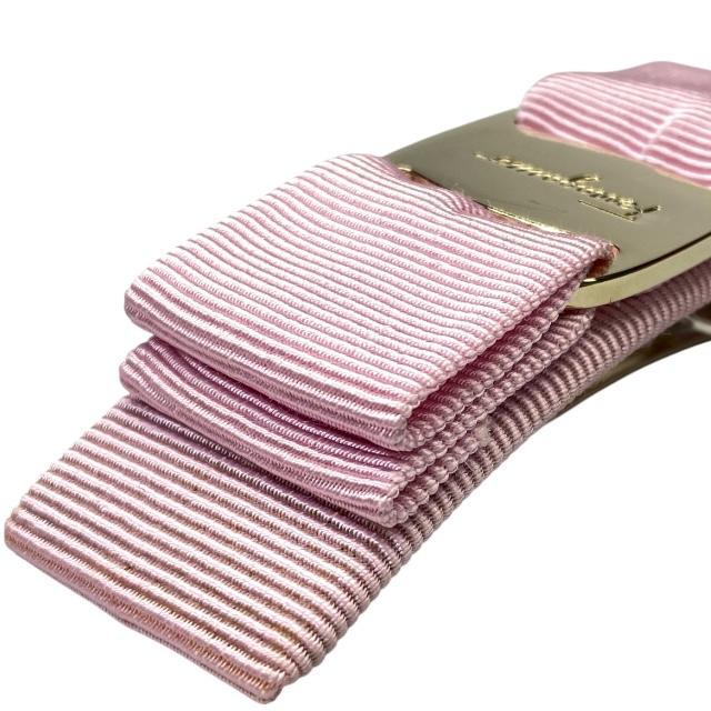 未使用 サルヴァトーレフェラガモ バレッタ ヘアアクセサリー ヴァラ リボン FERRAGAMO フェラガモ ヘアアクセサリー ヴァラ リボン バレッタ