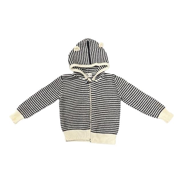 MONCLER モンクレール ベビー キッズ 耳付き フード パーカー ボーダー