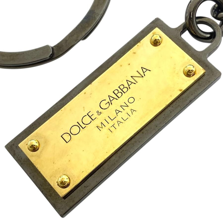 DOLCE&GABBANA（ドルチェ & ガッバーナ） ロゴプレート キーホルダー