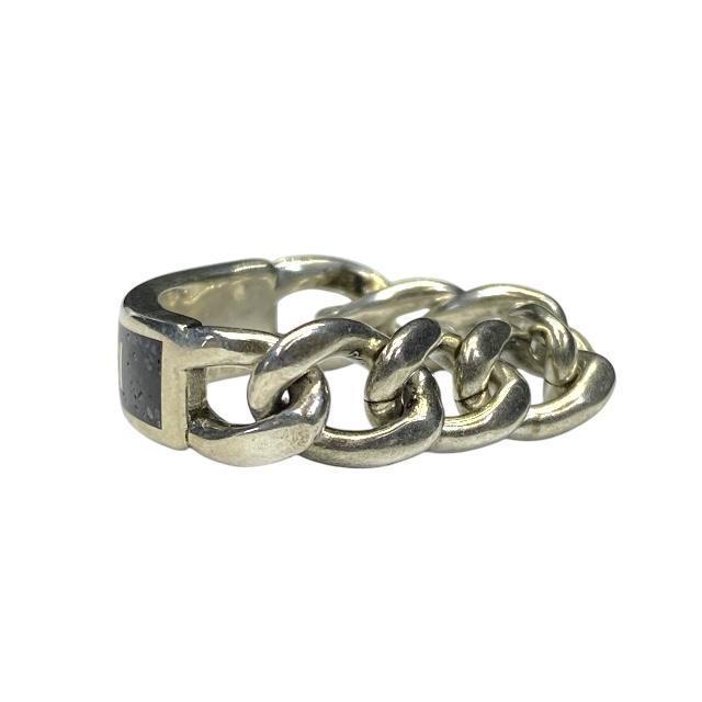 希少！GUCCI GG-W-Chain-Ring グッチ ダブルチェーンリング
