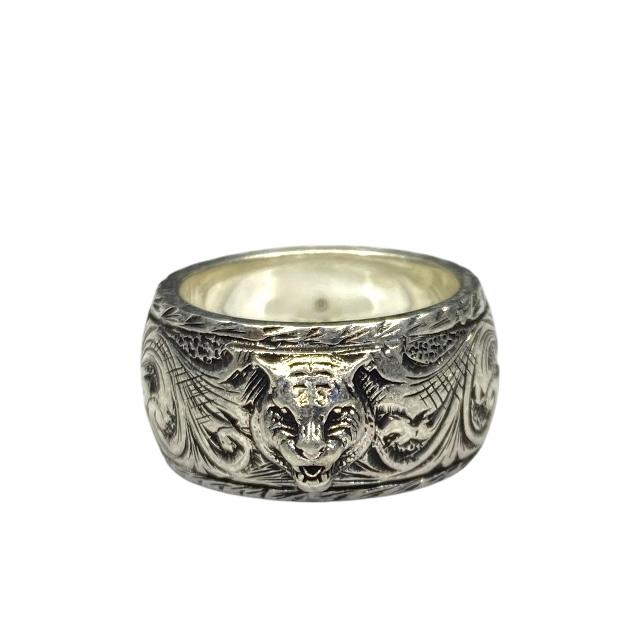 ☆GUCCI グッチ　キャットヘッドリング　指輪 GUCCI 【未使用】GUCCI グッチ キャットヘッド リング 指輪