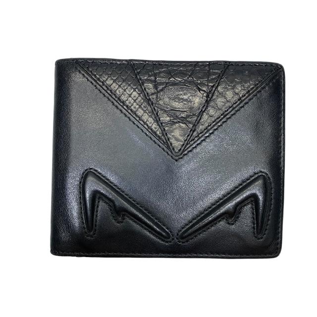 FENDI フェンディ 1768 バッグバグスモンスター 財布 二つ折り財布 