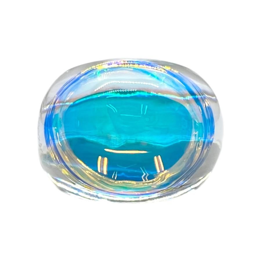 希少9〜10号　バカラ オーロラ タンゴ リング クリスタルガラス　イリゼクリア バカラ（Baccarat） タンゴ イリゼ リング 指輪 アクセサリー