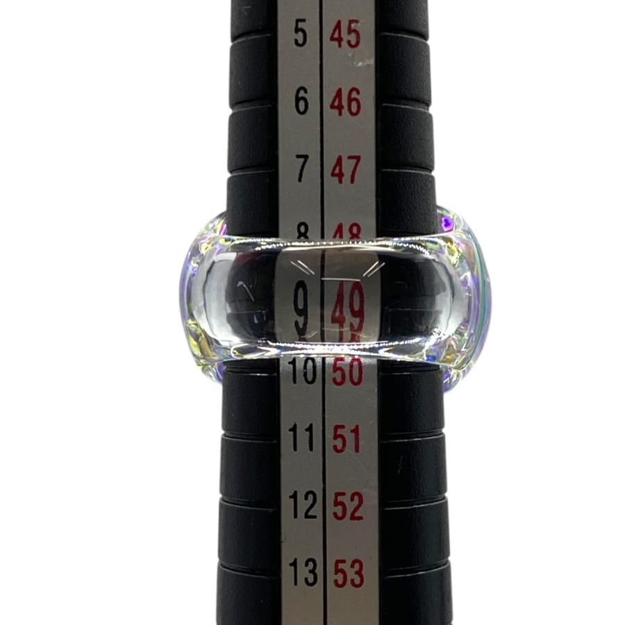希少9〜10号　バカラ オーロラ タンゴ リング クリスタルガラス　イリゼクリア バカラ（Baccarat） タンゴ イリゼ リング 指輪 アクセサリー