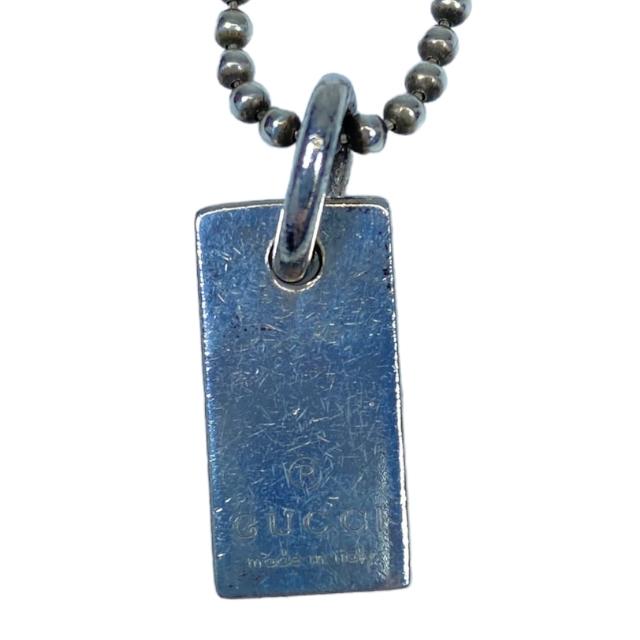 GUCCI グッチ ボールチェーン プレート キーホルダー チャーム ロゴ