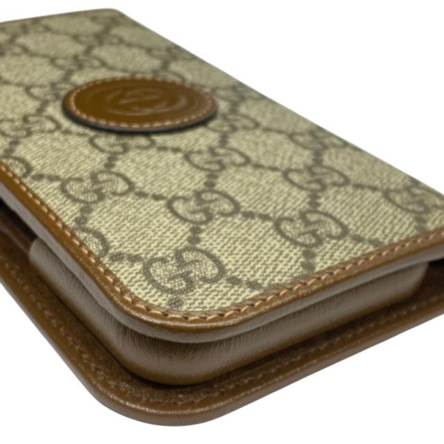【新品】GUCCI グッチ iPhone15 ケース 手帳型 GGロゴ すぐ届く グッチ GG iPhone 15 Pro ケース 手帳型 (GUCCI/iPhone