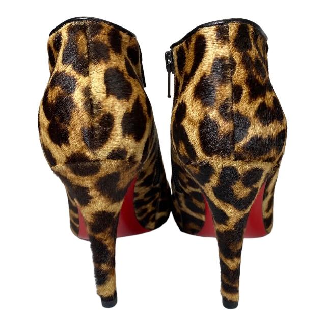 直営限定アウトレット ルブタンレオパードヒールブーツ zlote-arkady.pl