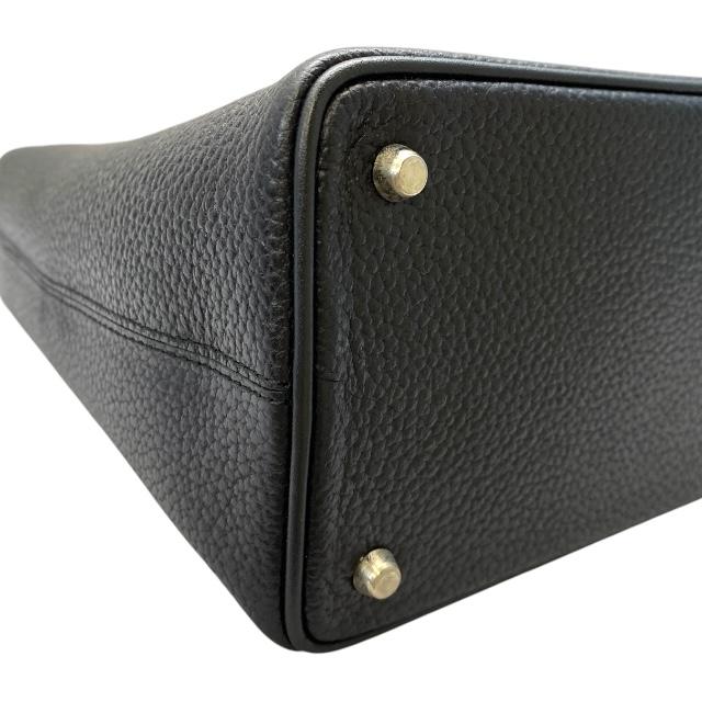 未使用に近い　a.testoni　ア・テストーニ 2WAYショルダー ハンドバッグ ブラック系×ゴールド  極美品 a. testoni（ア・テストーニ） 美品/ ア テストーニ レザー 2WAY