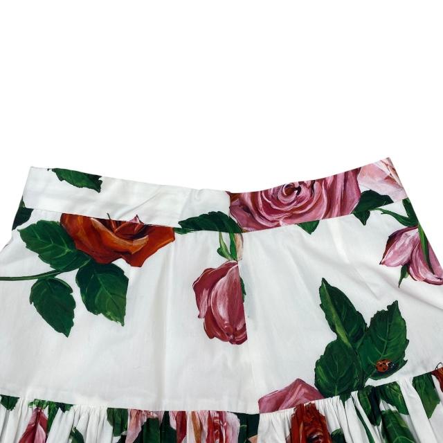DOLCE&GABBANA ドルチェ＆ガッバーナスカート膝丈 バナナリーフ柄 DOLCE&GABBANA ドルチェ＆ガッバーナスカート膝丈 バナナリーフ柄