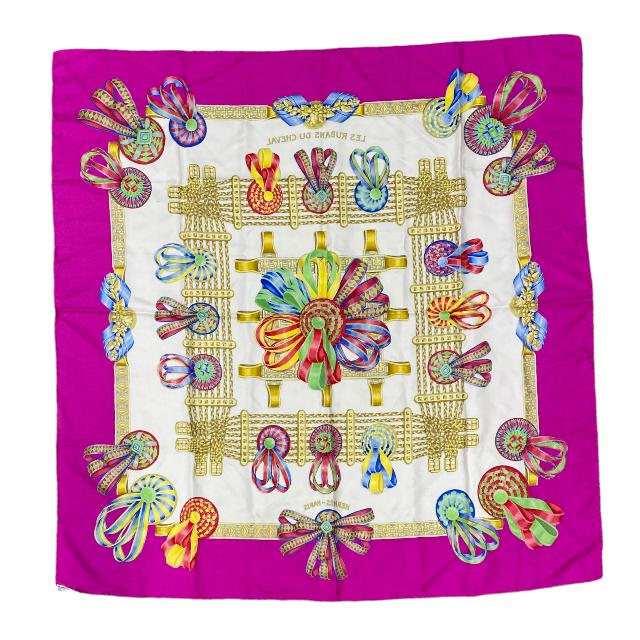 HERMES スカーフ 装飾品モチーフ 大判